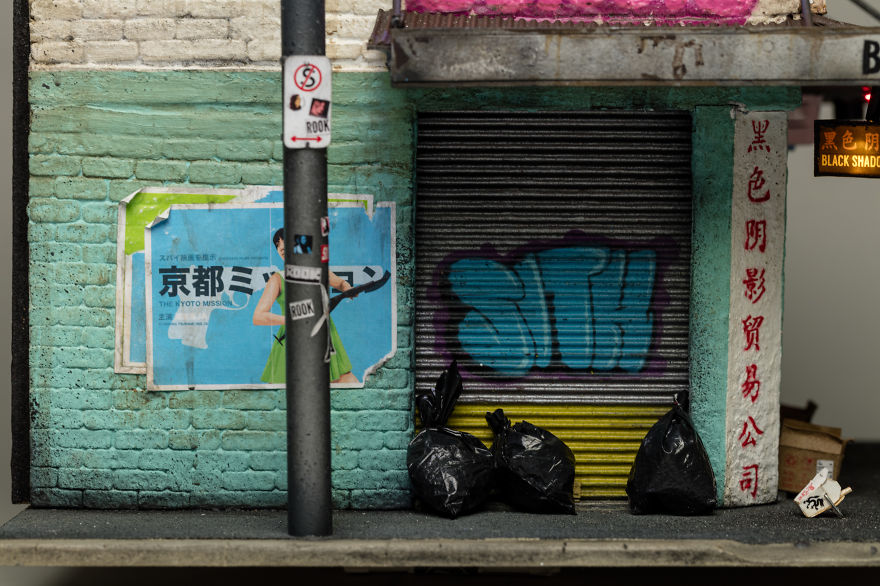 I Create Miniature Urban Landscapes Out Of Cardboard And Wood