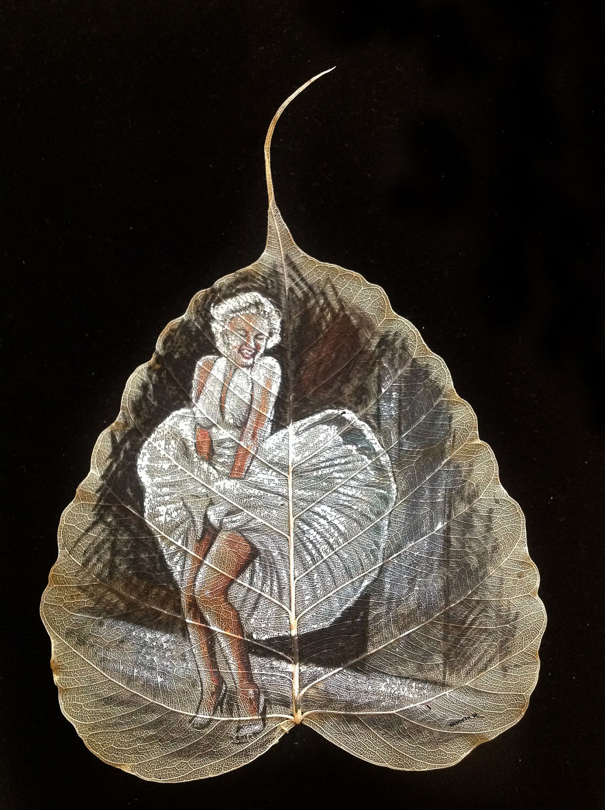 I Paint On Peepal Leaves To Keep The Ancient Art Alive I Paint On Peepal Leaves To Keep The Ancient Art Alive