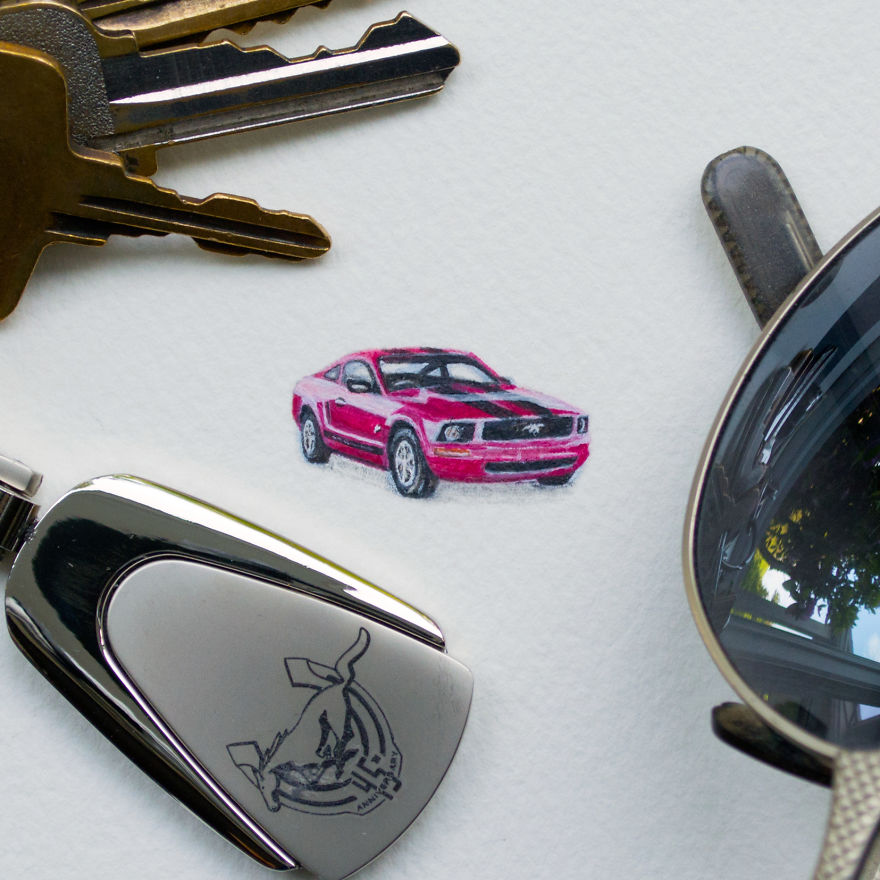 Mustang. Piece Created For My Brother. This One Was To Celebrate All Of His High Marks And Awards