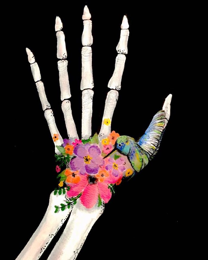 Illusion Paintings On My Arm And Hand..