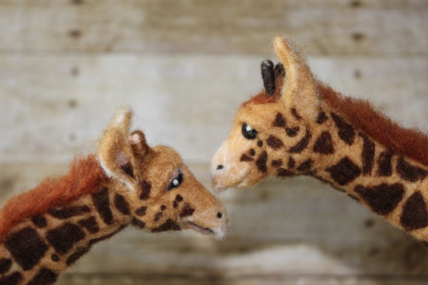 My Hobby Of Needle Felting Animals Lets Me Work While Enjoying Myself