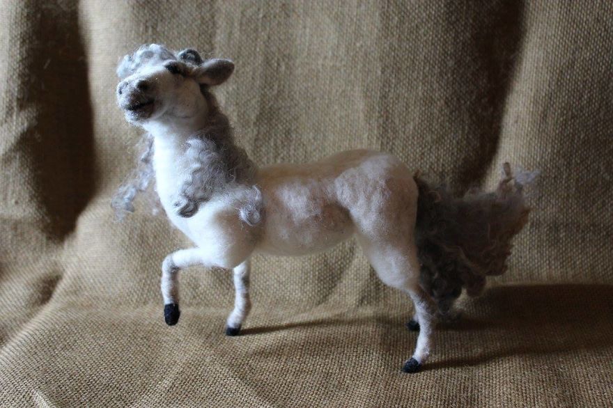 My Hobby Of Needle Felting Animals Lets Me Work While Enjoying Myself