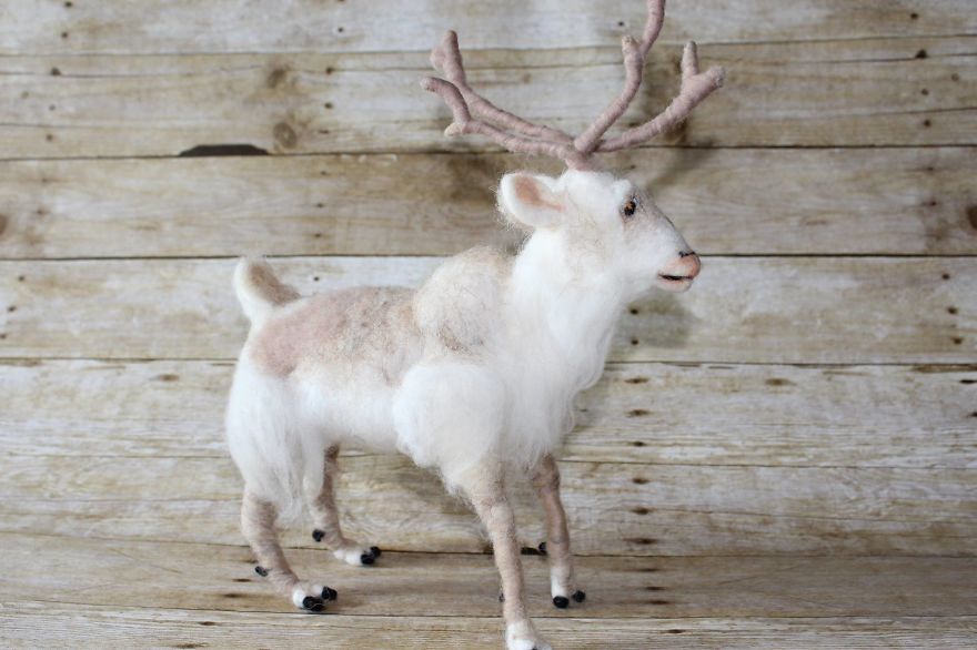 My Hobby Of Needle Felting Animals Lets Me Work While Enjoying Myself