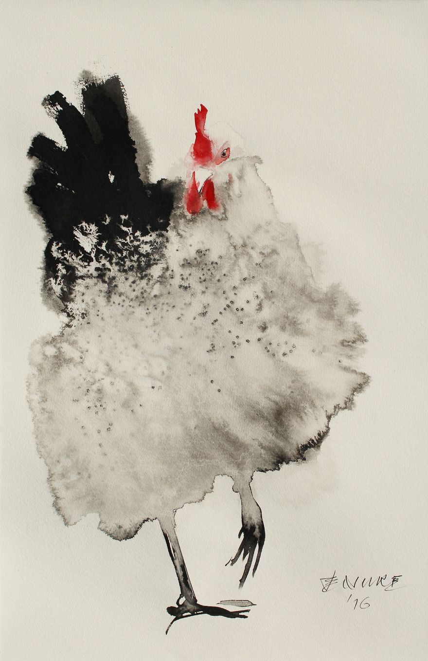 Wonderfully Expressive Ink Paintings By Endre Penovac Wonderfully Expressive Ink Paintings By Endre Penovac