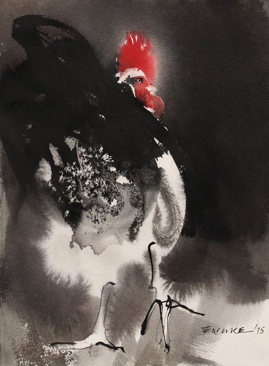 Wonderfully Expressive Ink Paintings By Endre Penovac