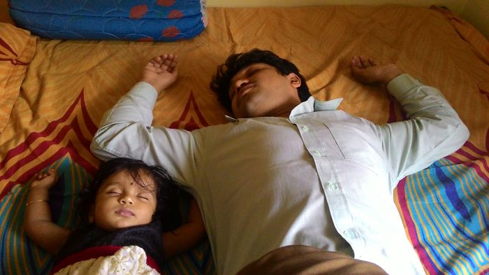 Sleep Alike... Daddy And Kartheeka
