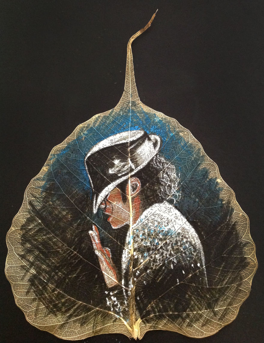 I Paint On Peepal Leaves To Keep The Ancient Art Alive I Paint On Peepal Leaves To Keep The Ancient Art Alive