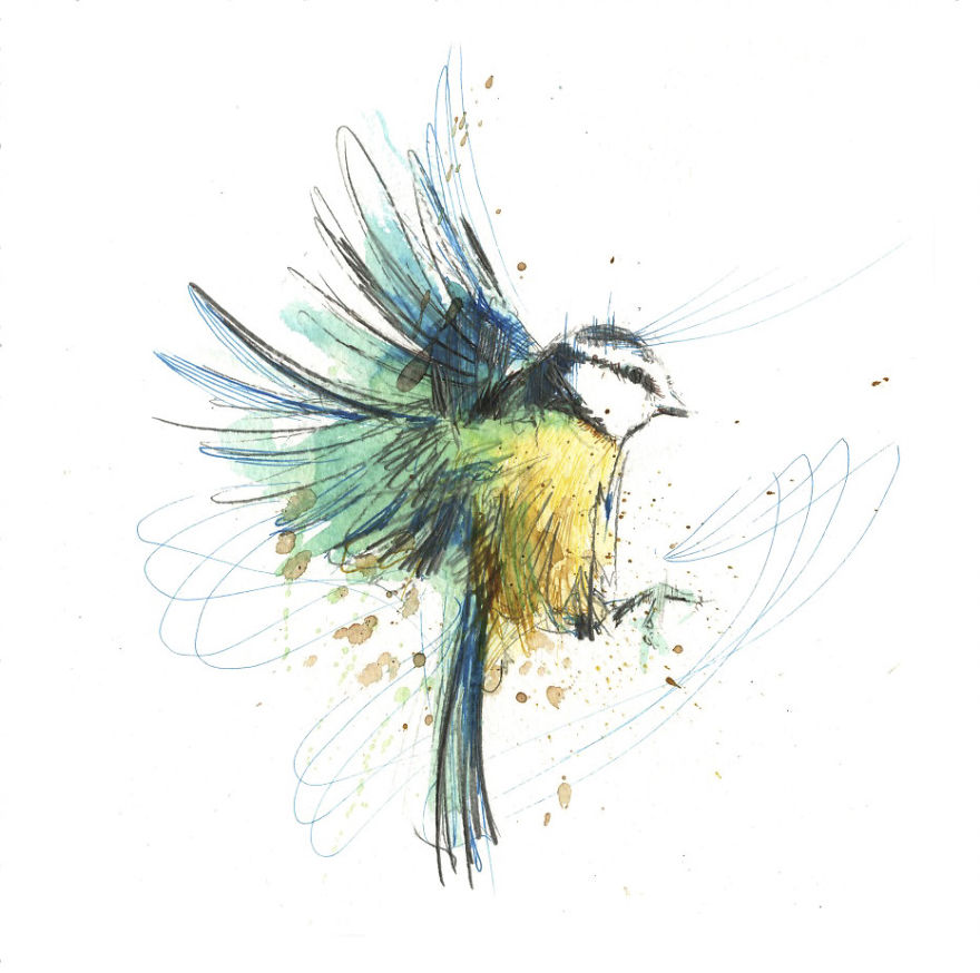 I Mix Ink, Tea, Alcohol, And Embroidery To Create These Paintings I Mix Ink, Tea, Alcohol, And Embroidery To Create These Paintings