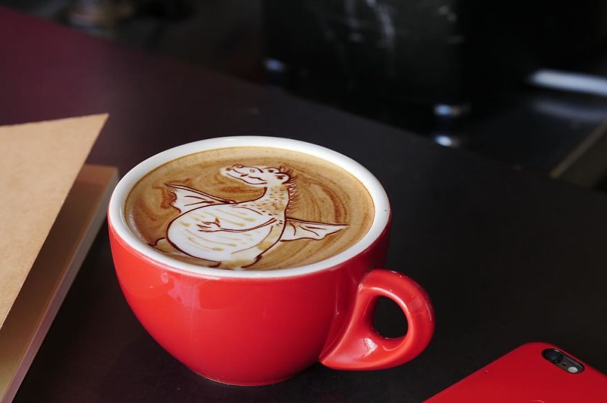 My Friend Convinced Me To Try Latte Art, Here's The Result My Friend Convinced Me To Try Latte Art, Here's The Result