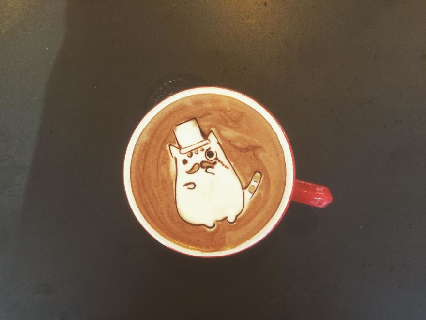 My Friend Convinced Me To Try Latte Art, Here's The Result