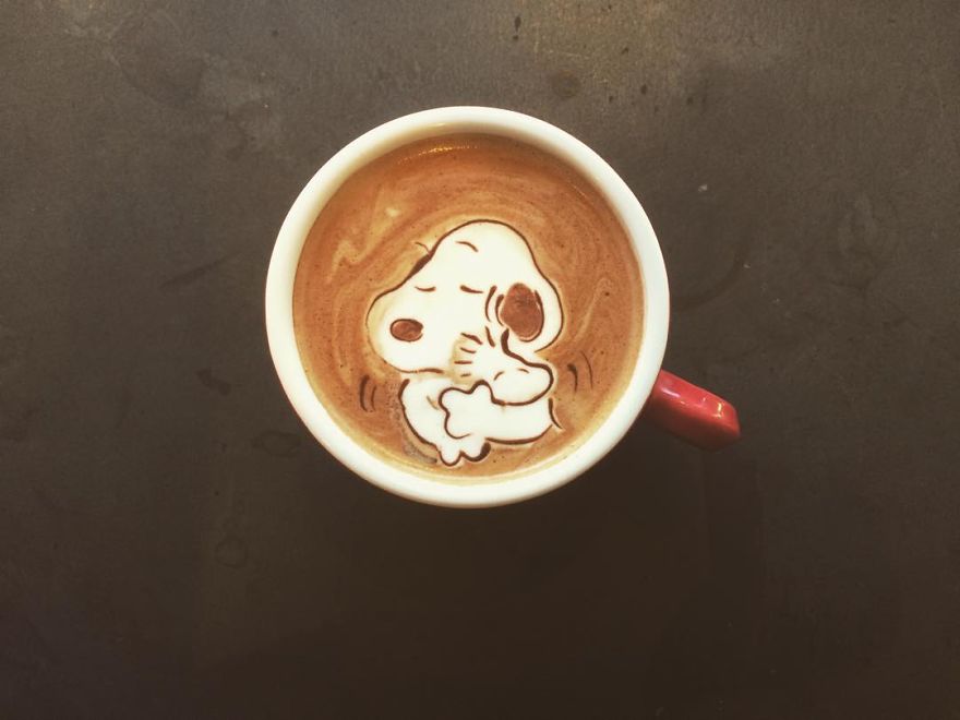 My Friend Convinced Me To Try Latte Art, Here's The Result