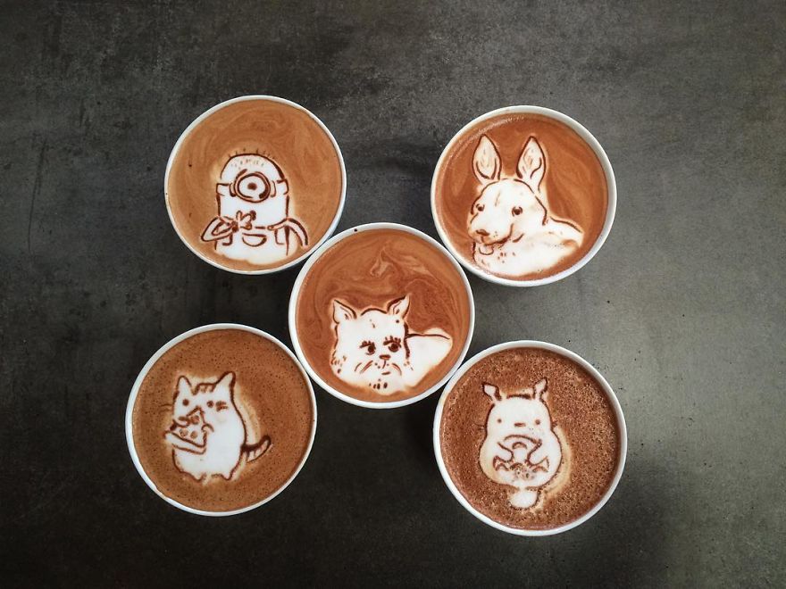 My Friend Convinced Me To Try Latte Art, Here's The Result