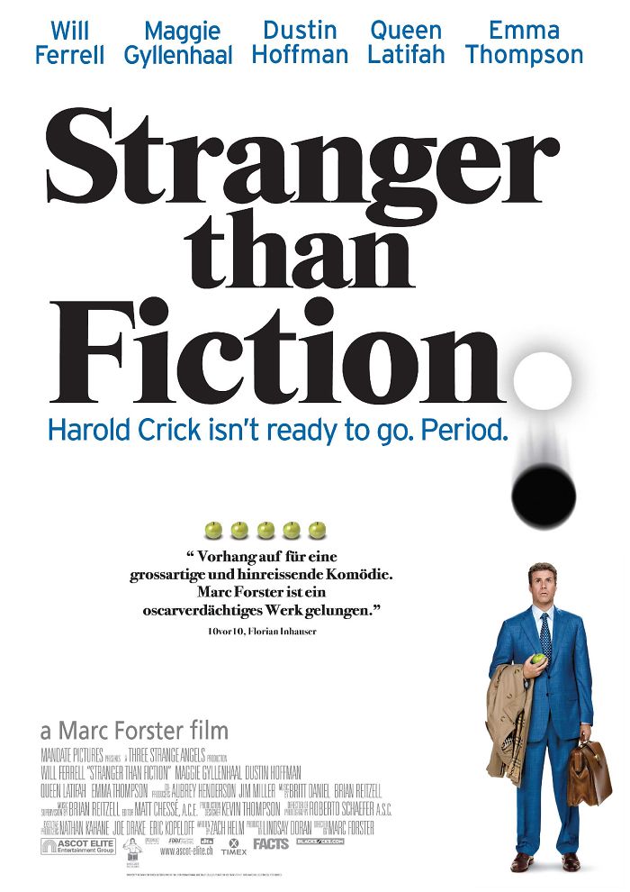 Poster for "Stranger Than Fiction" movie