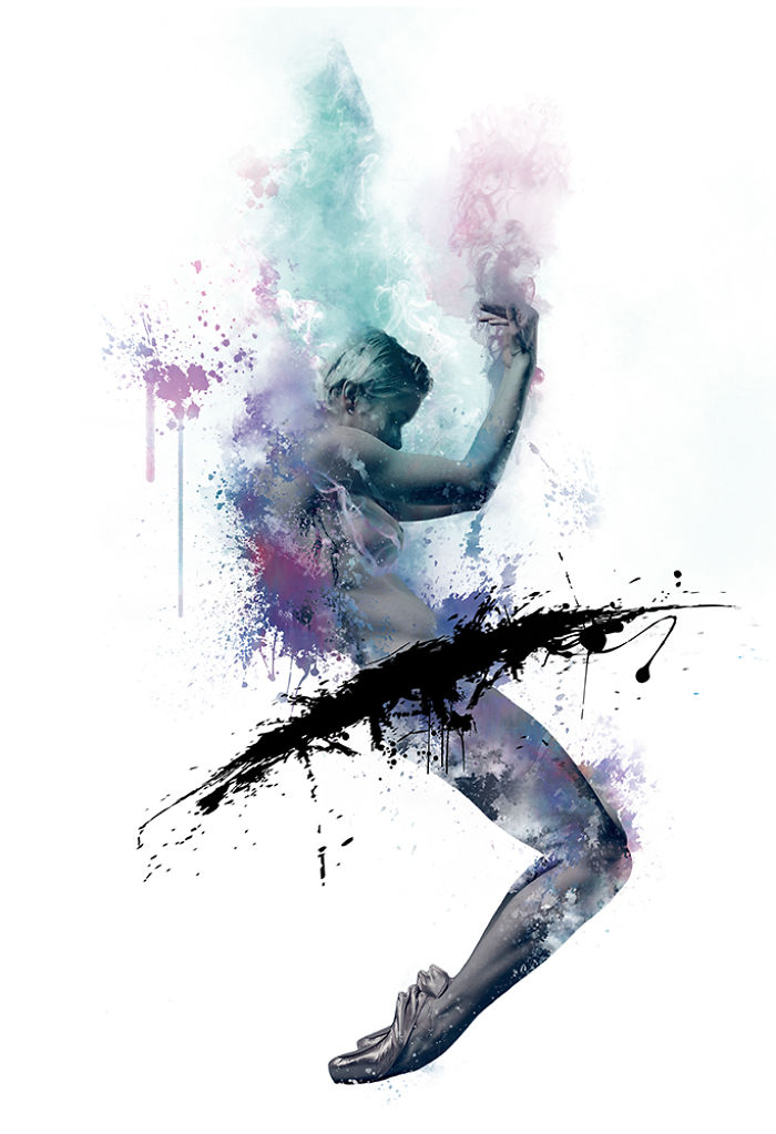 I Photograph Dancers And Turn Them Into Abstract Digital Paintings