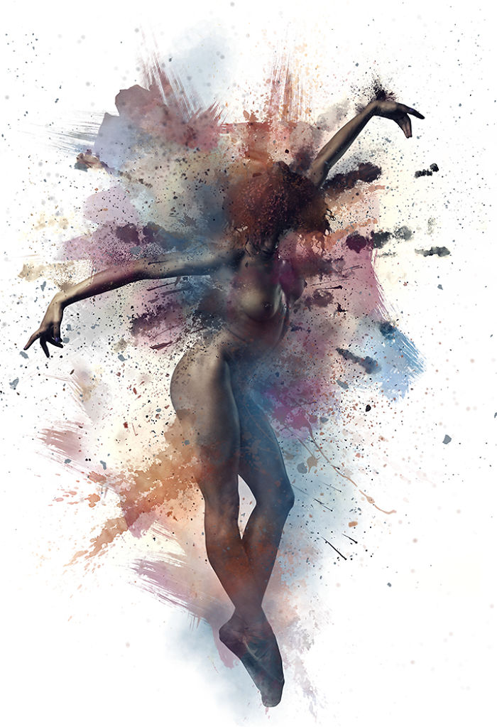 I Photograph Dancers And Turn Them Into Abstract Digital Paintings