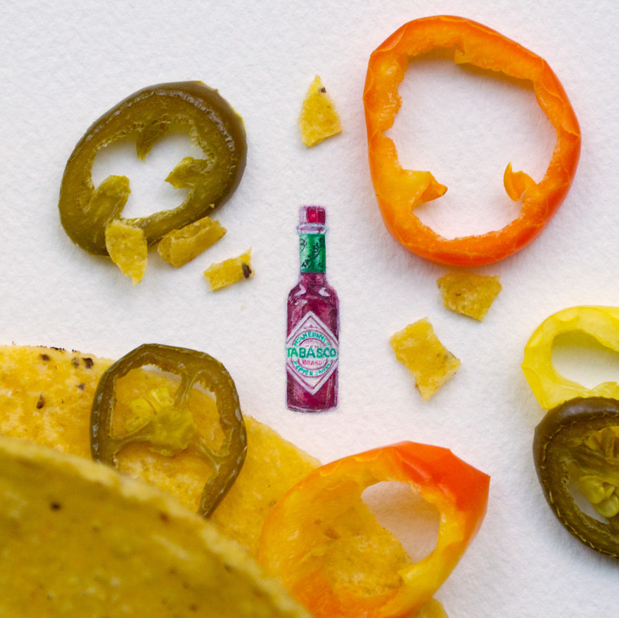 Tabasco. The Letter T For The "mini-market" Series. "mini-market" Consists Of A Brand For Each Letter Of The Alphabet