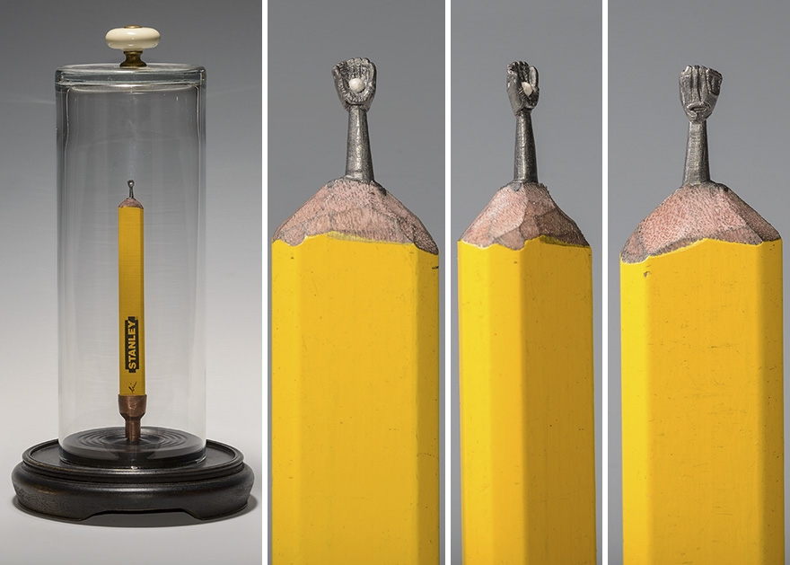 I Carved A Family Of Elephants Into A Pencil I Carved A Family Of Elephants Into A Pencil