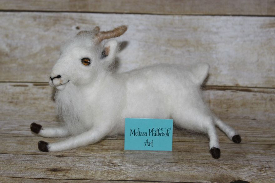 My Hobby Of Needle Felting Animals Lets Me Work While Enjoying Myself