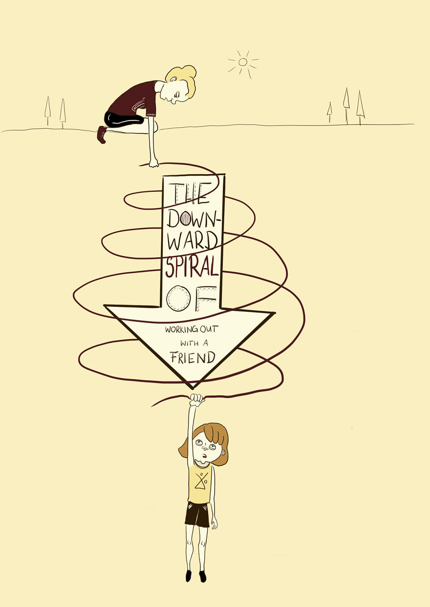 My Downward Spiral Of Working Out With A Friend