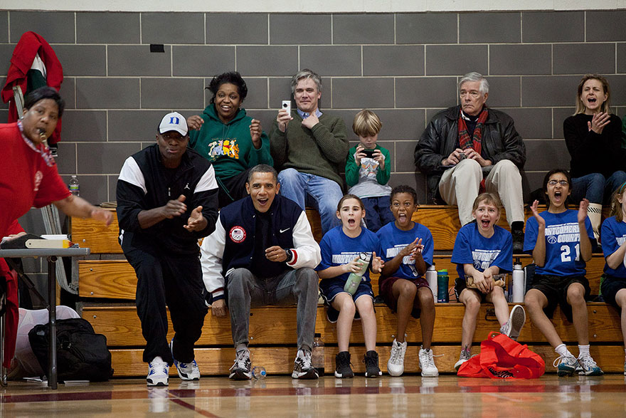 The Two Coaches For Sasha Obama's Basketball Team Couldn't Make It To One Of Her Games, So The President And His Then Personal Aide Filled In As Coaches For This Game
