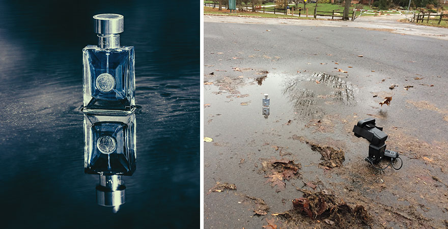 Perfume On A Glassy Surface