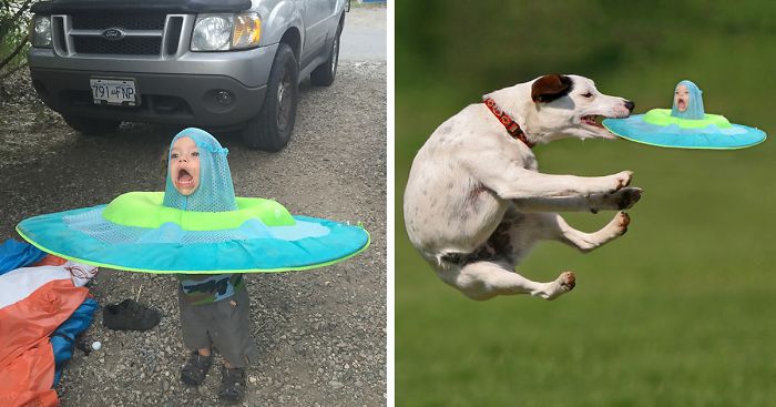 Challenge: Photoshop This Child With A Raft On His Head