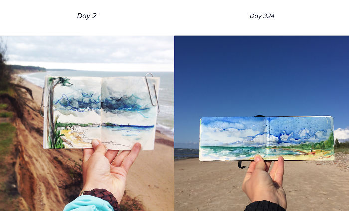 Year Drawing Challenge. 2015/ Day2 - 2016 / Day324