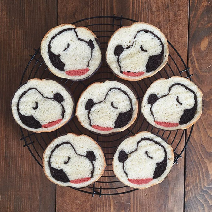 Illustrations Inside Loaves Of Bread