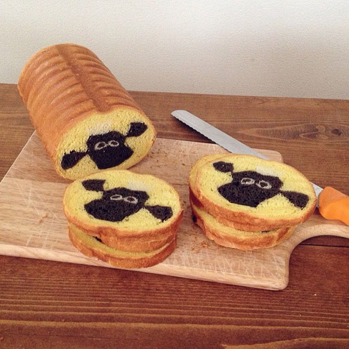 Illustrations Inside Loaves Of Bread