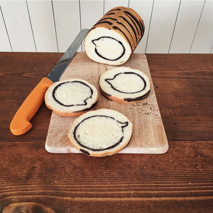 Illustrations Inside Loaves Of Bread