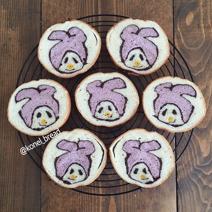 Illustrations Inside Loaves Of Bread