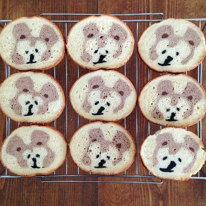 Illustrations Inside Loaves Of Bread