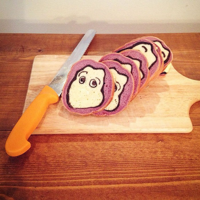 Illustrations Inside Loaves Of Bread