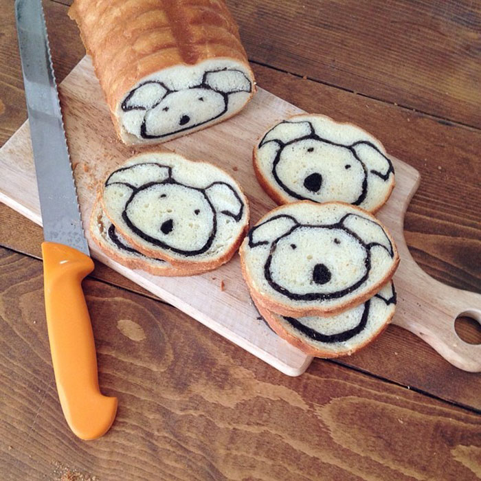 Illustrations Inside Loaves Of Bread