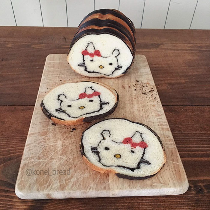 Illustrations Inside Loaves Of Bread