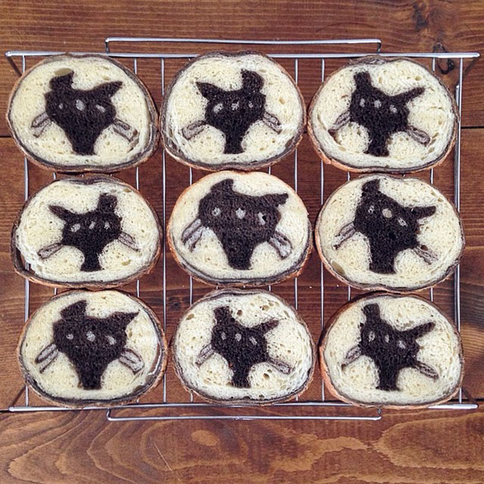 Illustrations Inside Loaves Of Bread