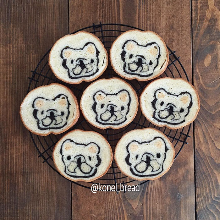 Illustrations Inside Loaves Of Bread