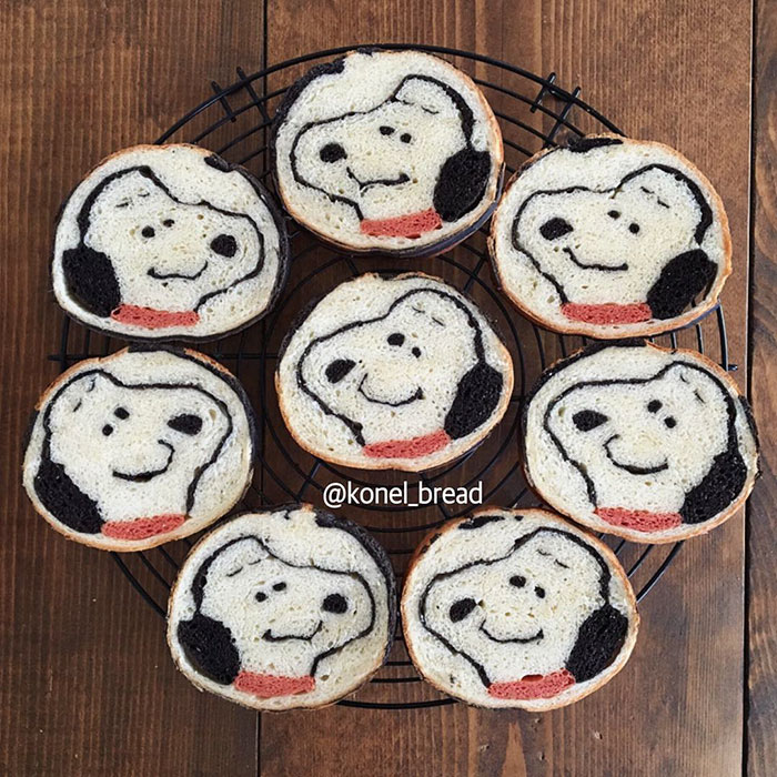 Illustrations Inside Loaves Of Bread