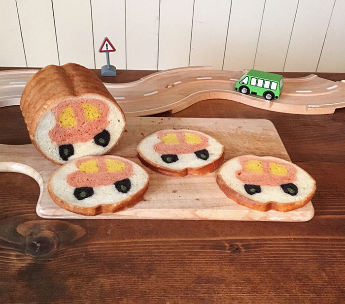 Illustrations Inside Loaves Of Bread
