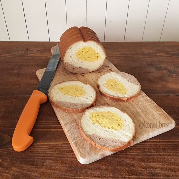 Illustrations Inside Loaves Of Bread