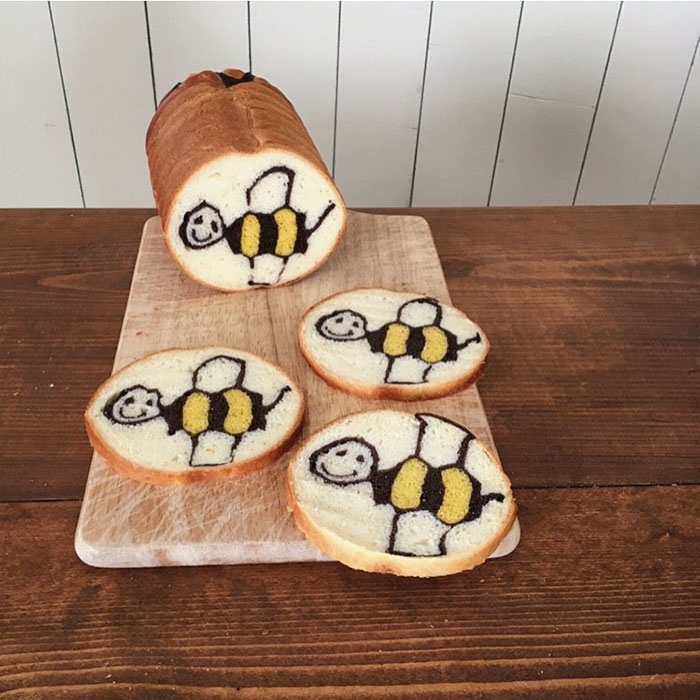 Illustrations Inside Loaves Of Bread