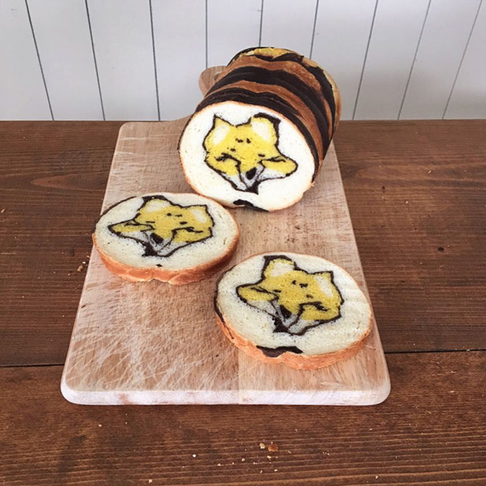 Illustrations Inside Loaves Of Bread