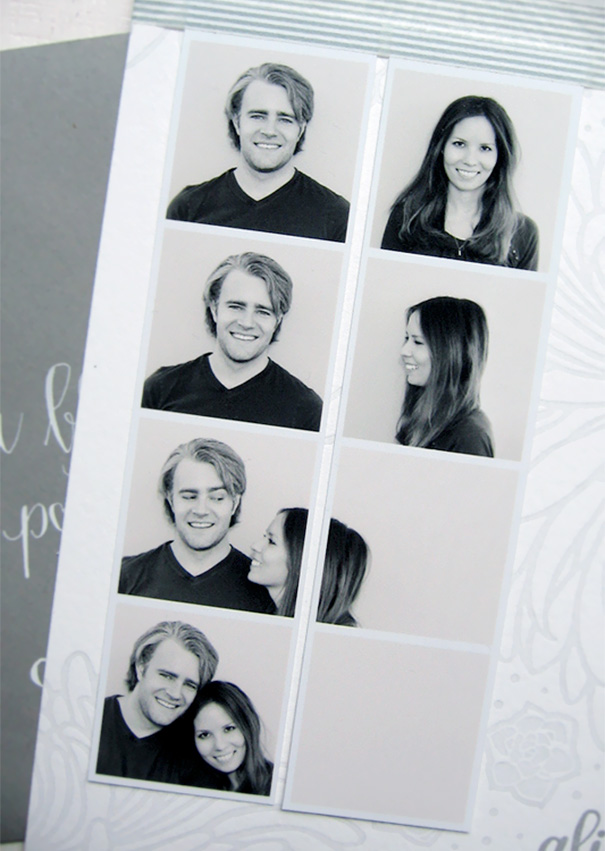 Romantic Photostrip Engagement Announcement