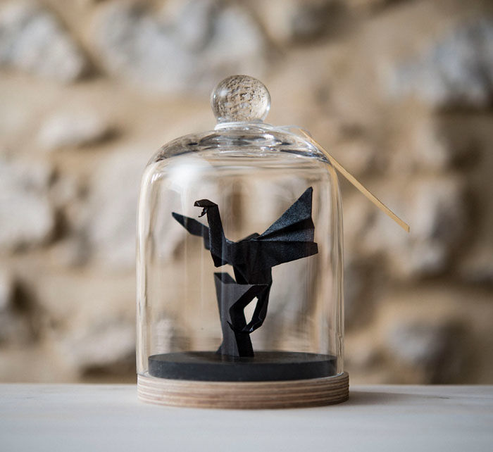 Origami Dragon Sculpture