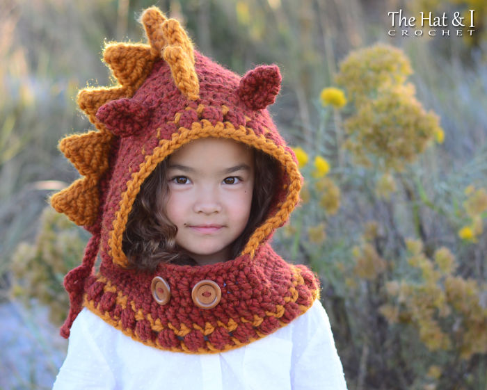 Crochet Dragon Hood And Cowl