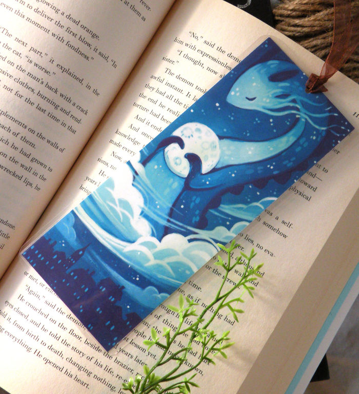 Moon Dragon Bookmark