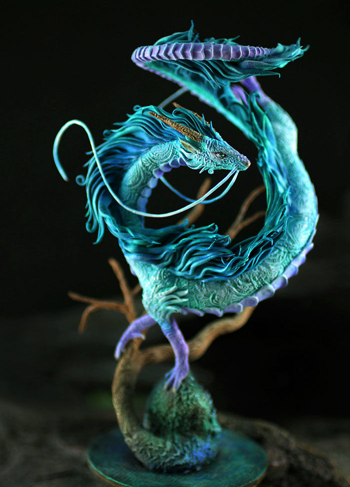 Sculpture Of Dragon Haku From Spirited Away