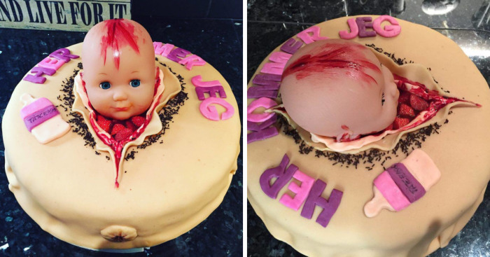 My Wife Wanted To Shock Her Sister With A Special Cake For Her Baby Shower…. Success!