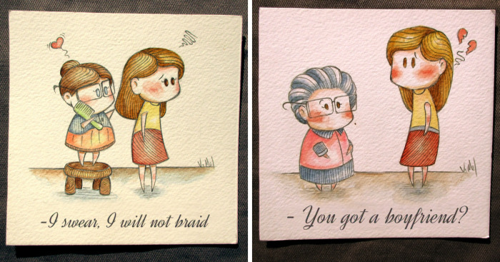 I Illustrate The Love Between Daughter, Mother And Grandmother By Creating Loving Cards