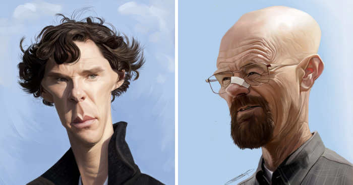 I Draw Hyper Realistic Caricatures And Illustrations With Mixed Media